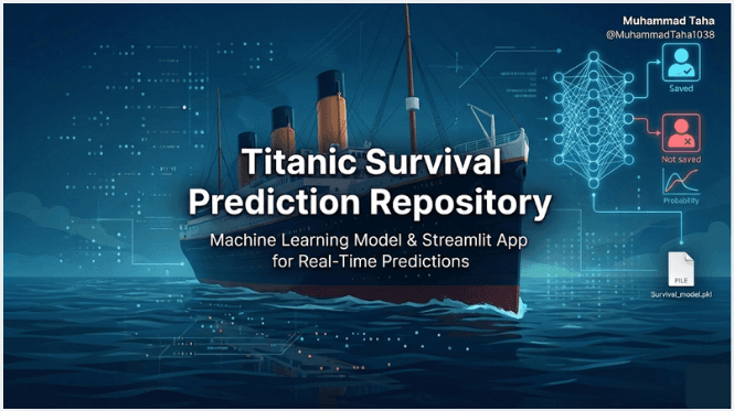 Survival Prediction App - Machine Learning Project built with Python, Scikit-learn, Streamlit